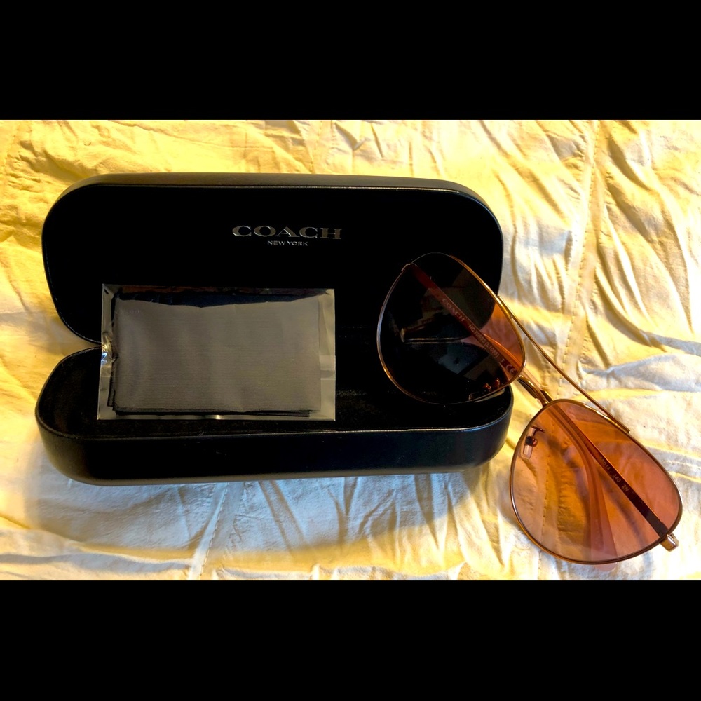 COACH Ryan Jeweled Pilot Sunglasses